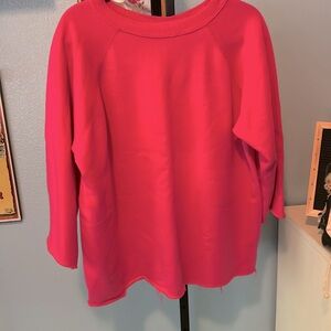 VTG Pannill By Hanes Hot Pink Cut Sweatshirt